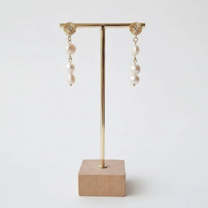 Sogno di primavera orecchini artigianali con zirconi e perle