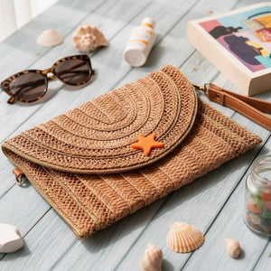 Summer Starfish – Pochette in Paglia Naturale - OE!