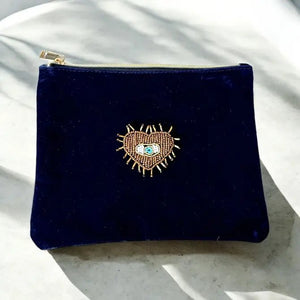 Velvet heart beauty pochette - OE!