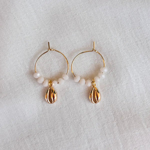 VIBRANT VIBES - Orecchini a Cerchio con Perline - OE!