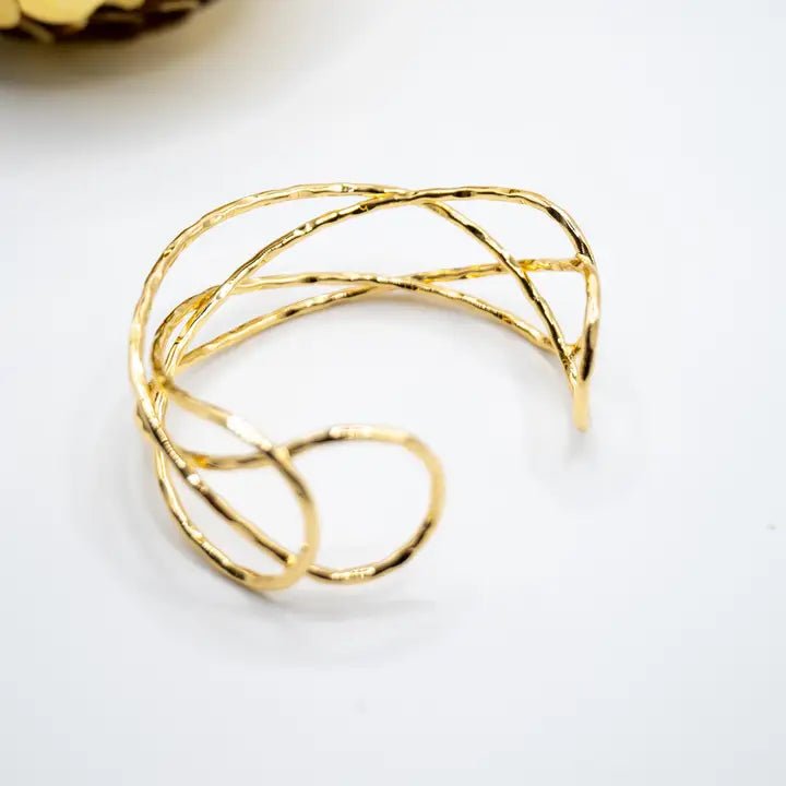 18k Gold plated braided bracelet - OE!