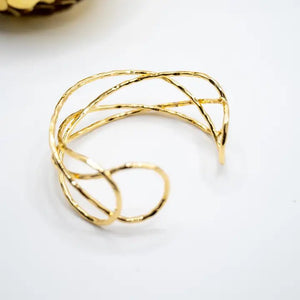 18k Gold plated braided bracelet - OE!