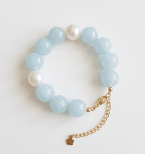 Acqua di Amalfi bracciale con perle di Maiorca e cristalli - OE!