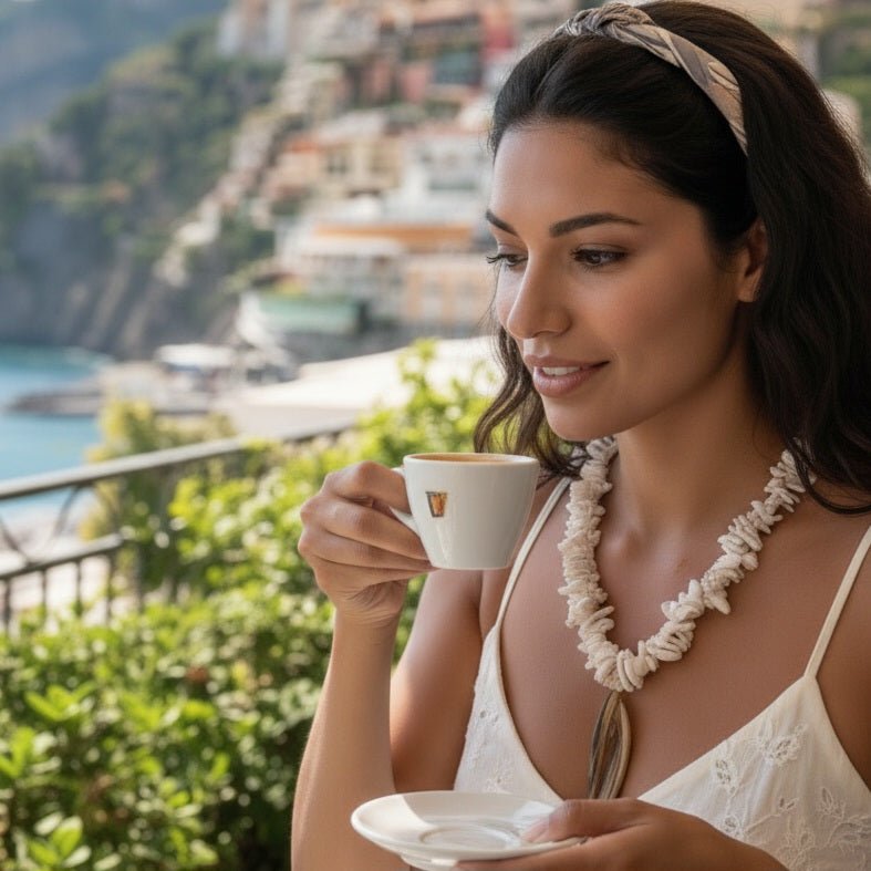 Acquaperla – Collana con scaglie di madreperla e pendente - OE!