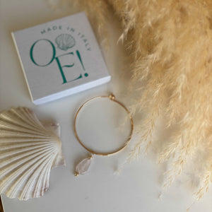 AMICIZIA - Bracciale rigido con Quarzo - OE!