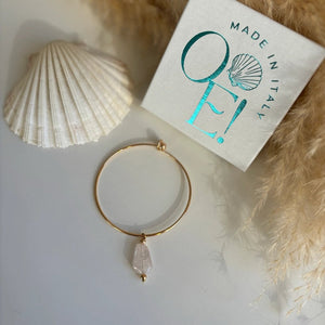 AMICIZIA - Bracciale rigido con Quarzo - OE!