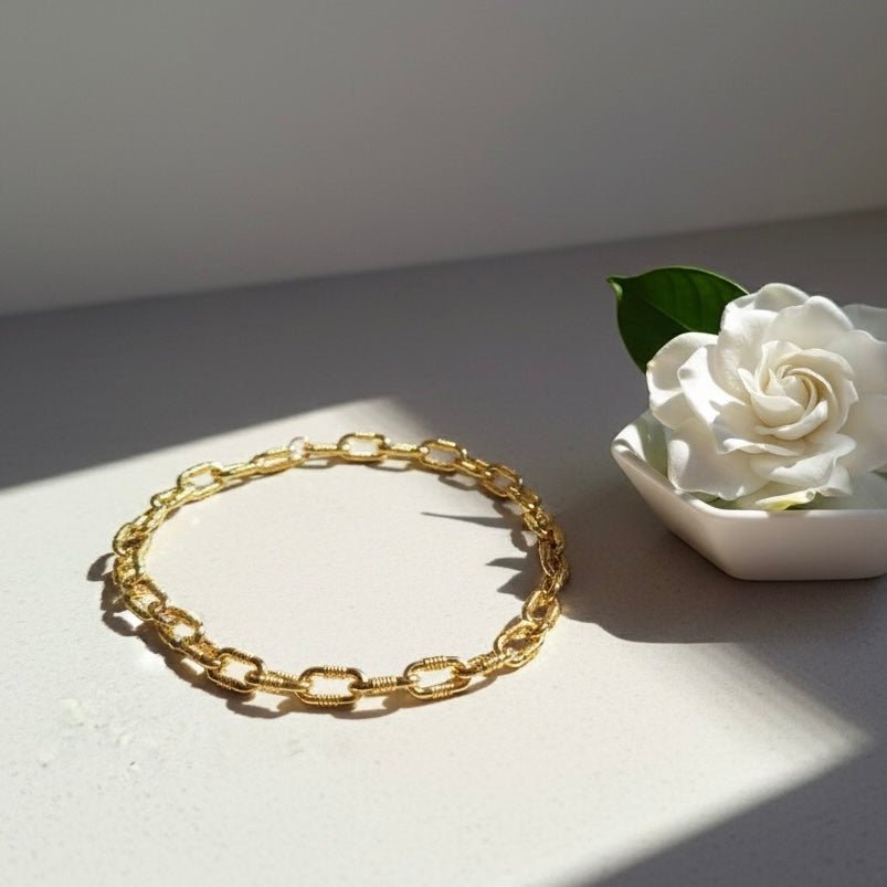 Aura Chain – Collana catena oro 18k in ottone, anallergica e nickel free - OE!