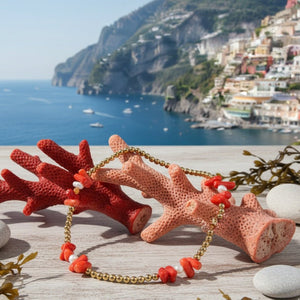 BAMBOO CORAL - collana in bambù marino - OE!