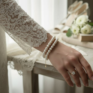 Basic freshwater pearl bracciale - MEDIUM - OE!