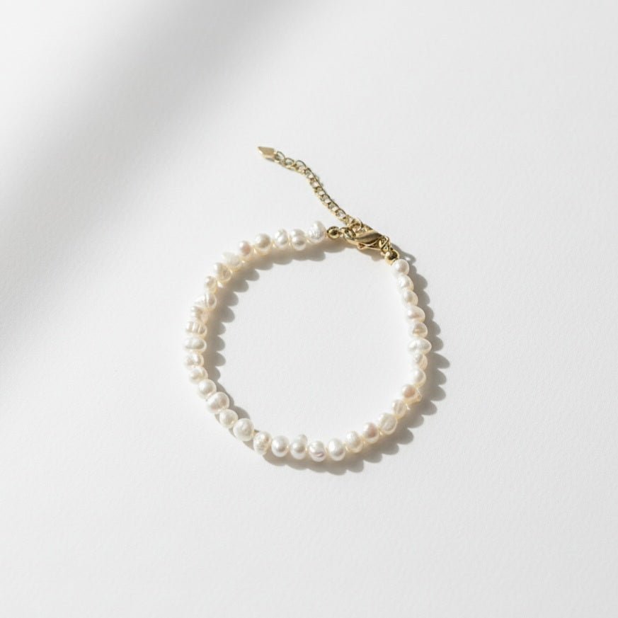 Basic freshwater pearl - Bracciale SMALL - OE!