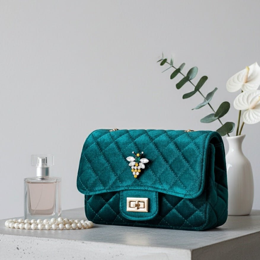 BEE LUXE VELVET BORSA - OE!