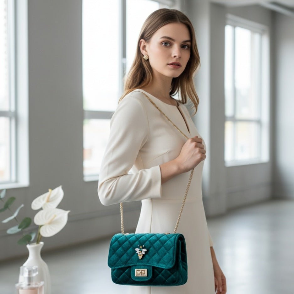 BEE LUXE VELVET BORSA - OE!