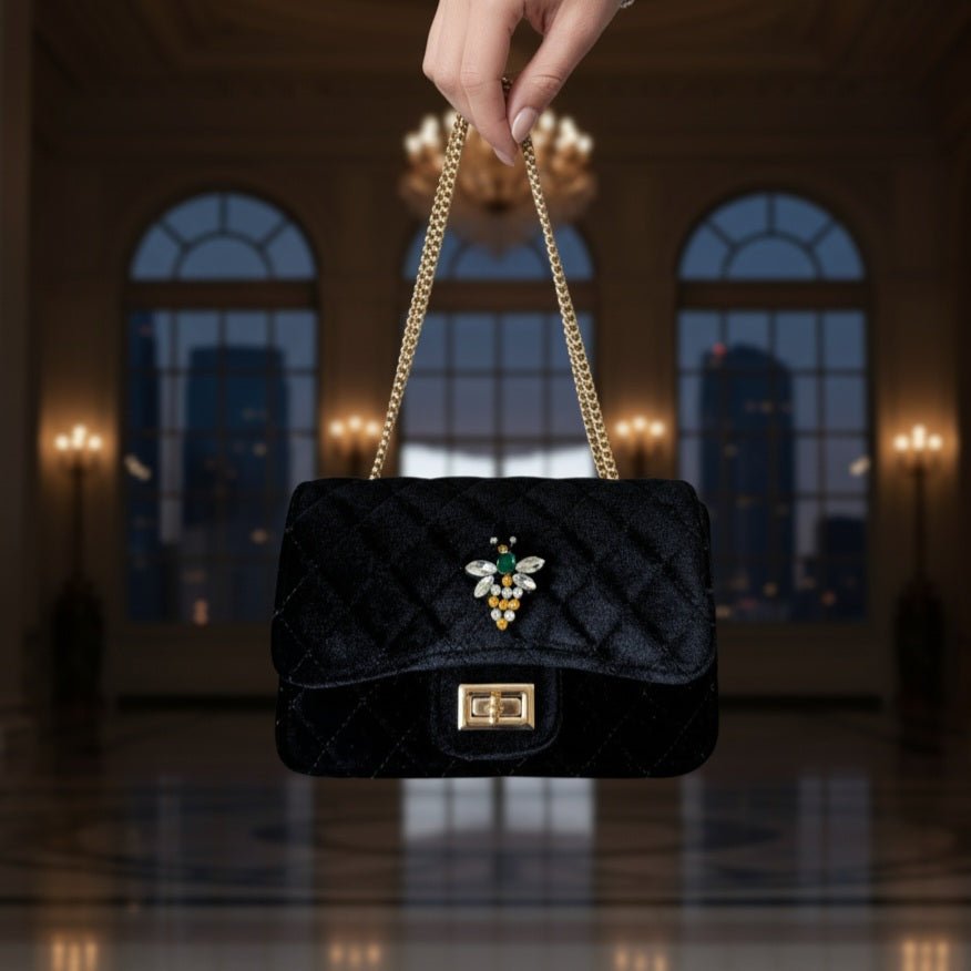 BEE LUXE VELVET BORSA - OE!
