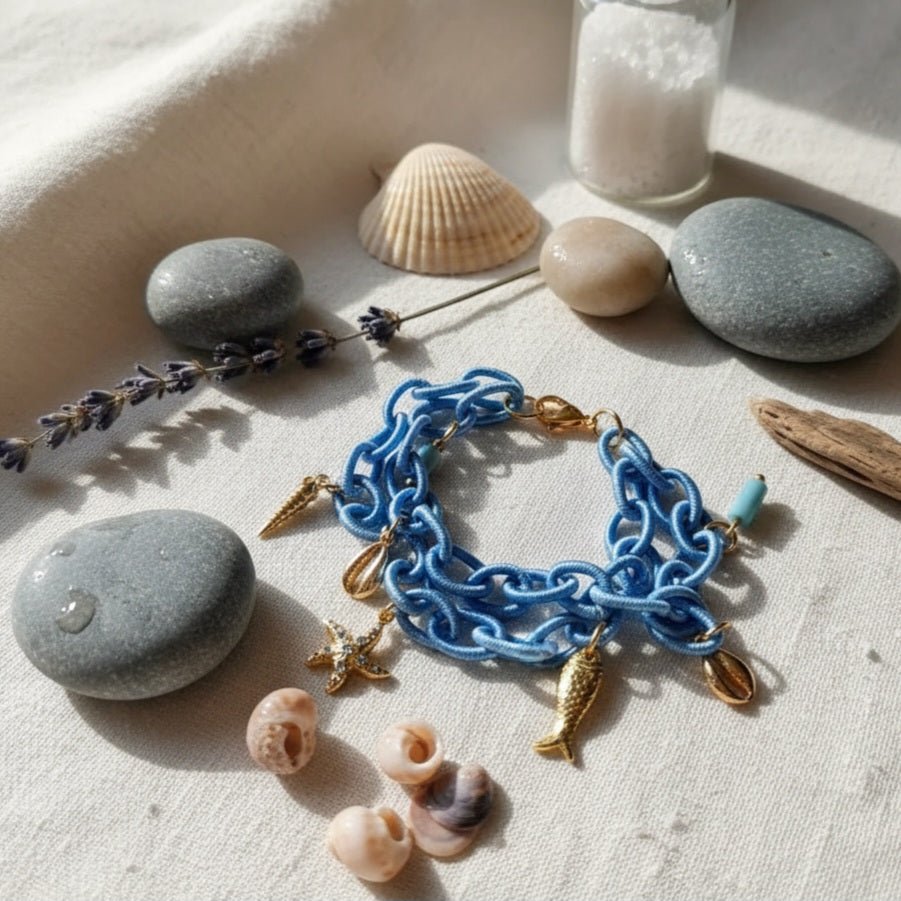 Bracciale Celesté – Bracciale in corda con ciondoli - OE!