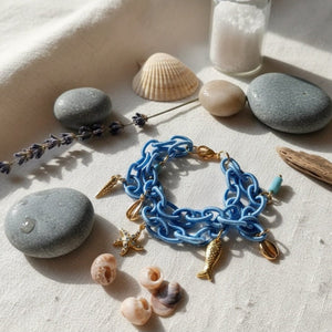 Bracciale Celesté – Bracciale in corda con ciondoli - OE!