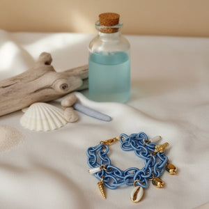 Bracciale Celesté – Bracciale in corda con ciondoli - OE!