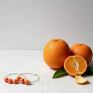 CAMPARI ORANGE - Cerchi con cubi in ceramica vietrese - OE!