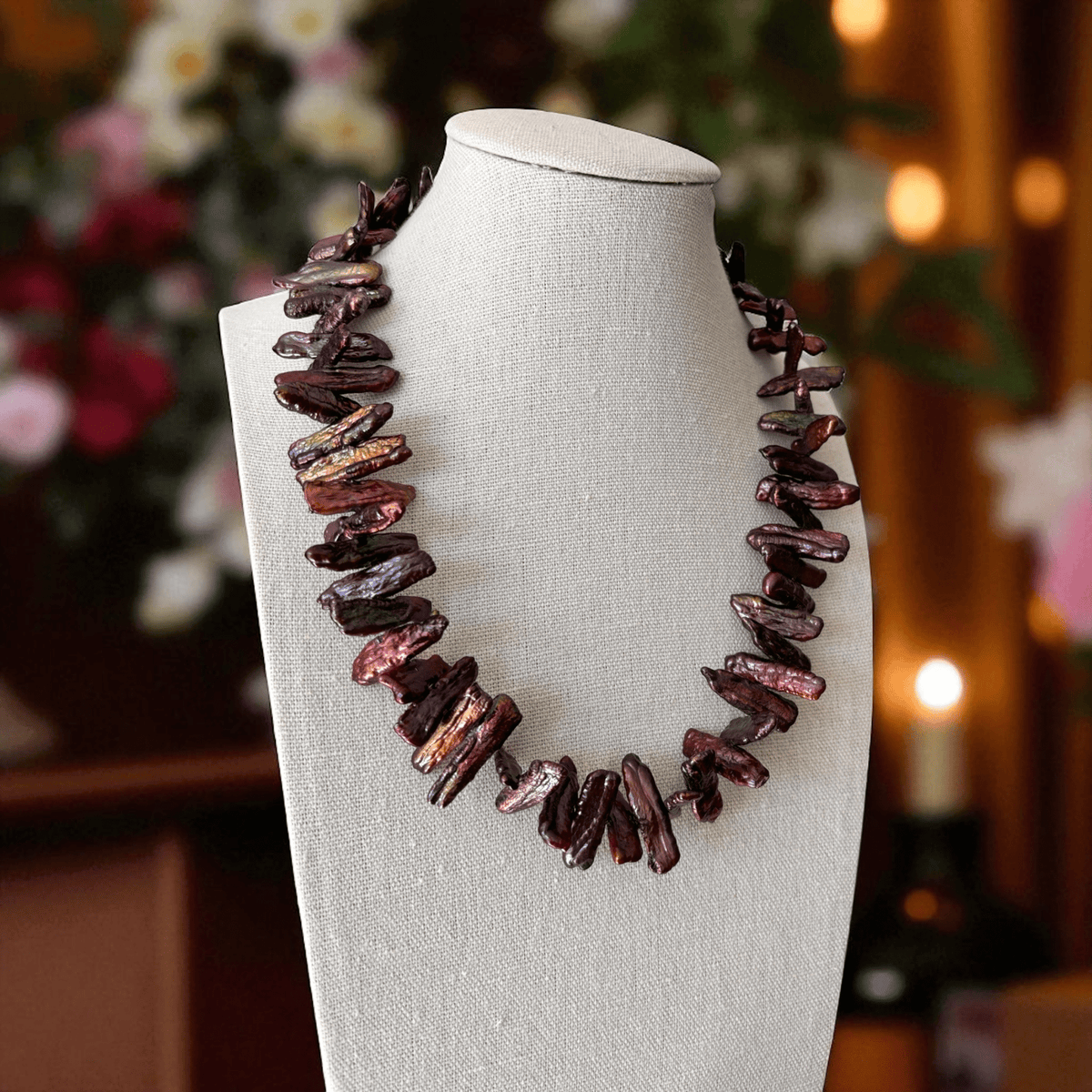 Collana in Perle Barocche Viola – Gioiello Artigianale Elegante - OE!