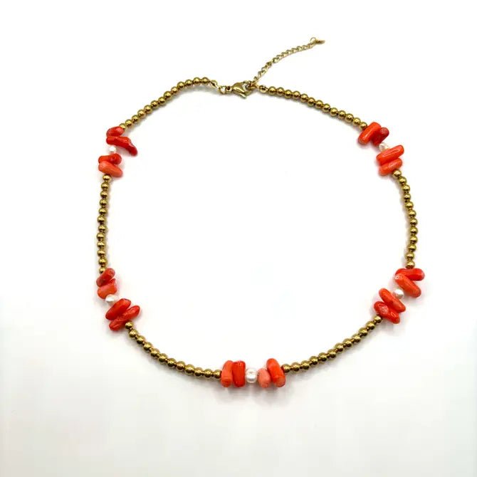 Corallo bambù - collana - OE!