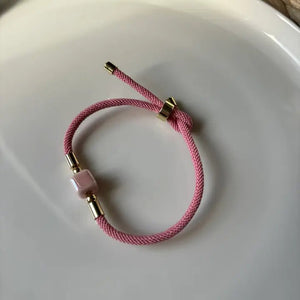 DADI - braccialetti di corda con dado centrale in ceramica. - OE!