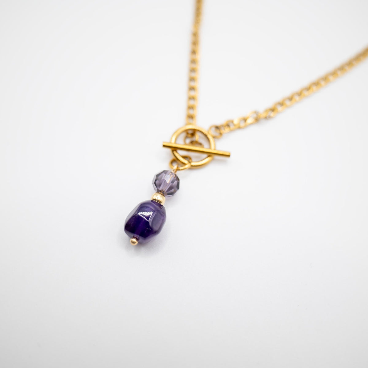 DUO PURPLE - Collana a catena con ametista - OE!