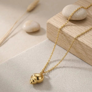 Eco collana lunga con conchiglia placcata oro - OE!