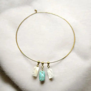 ENERGY – collana rigida in acciaio inossidabile placcato oro 18K - OE!