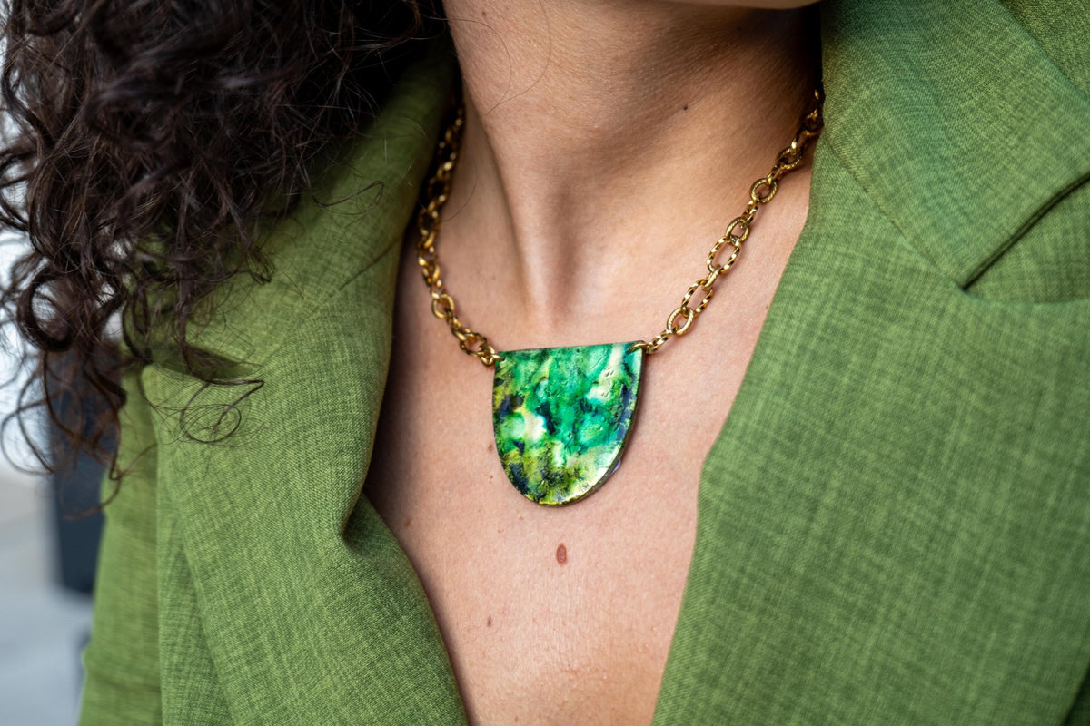 ESPLOSIONE - Collana corta con pendente - OE!