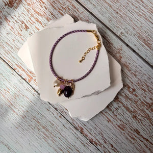 Estate Addosso Lilla – Bracciale in corda con charm - OE!