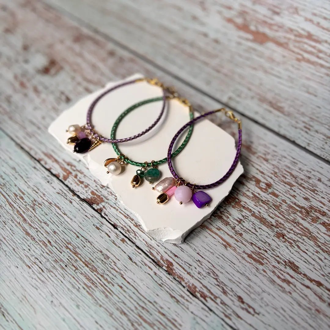 Estate Addosso Lilla – Bracciale in corda con charm - OE!