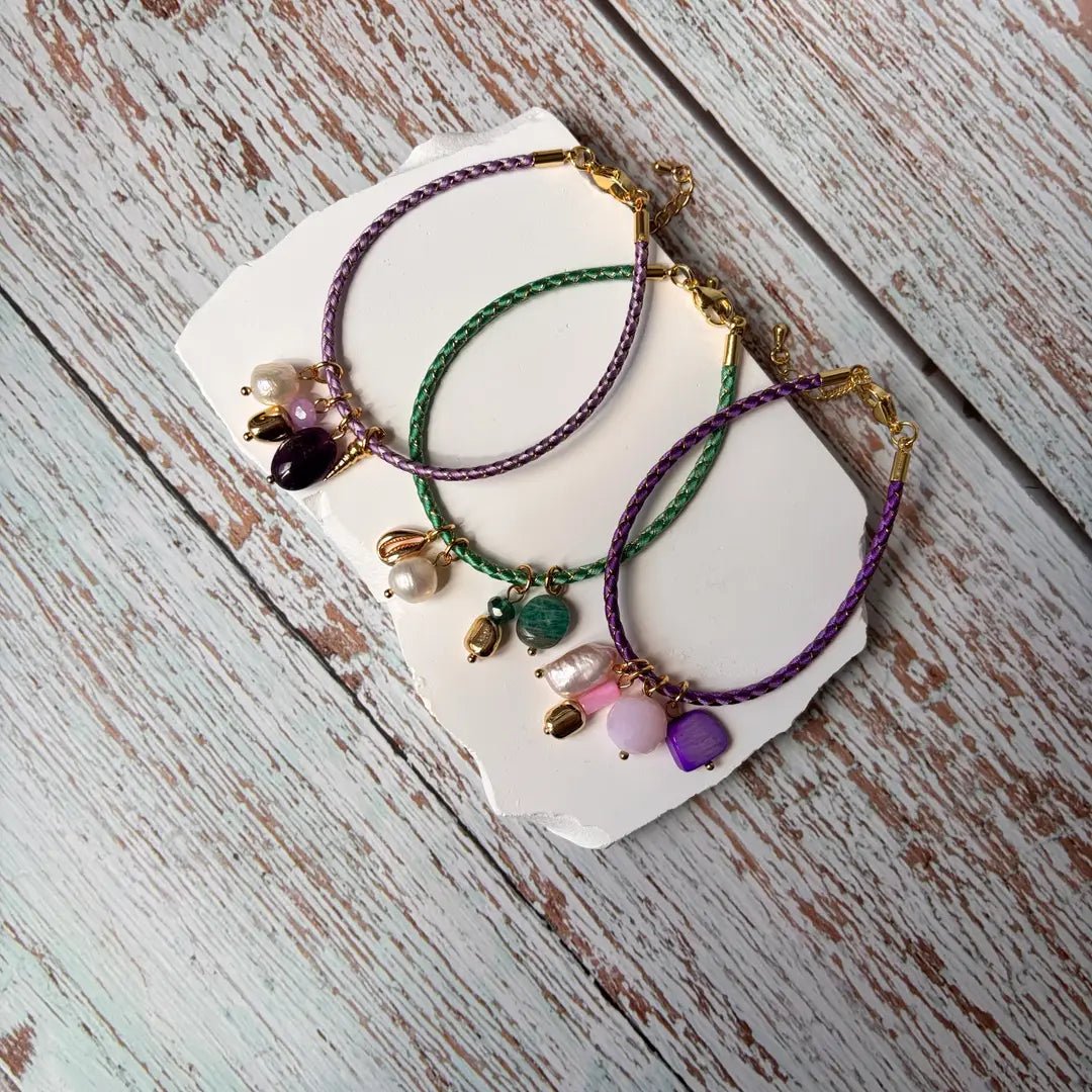 Estate Addosso Viola – Bracciale in corda con charm - OE!