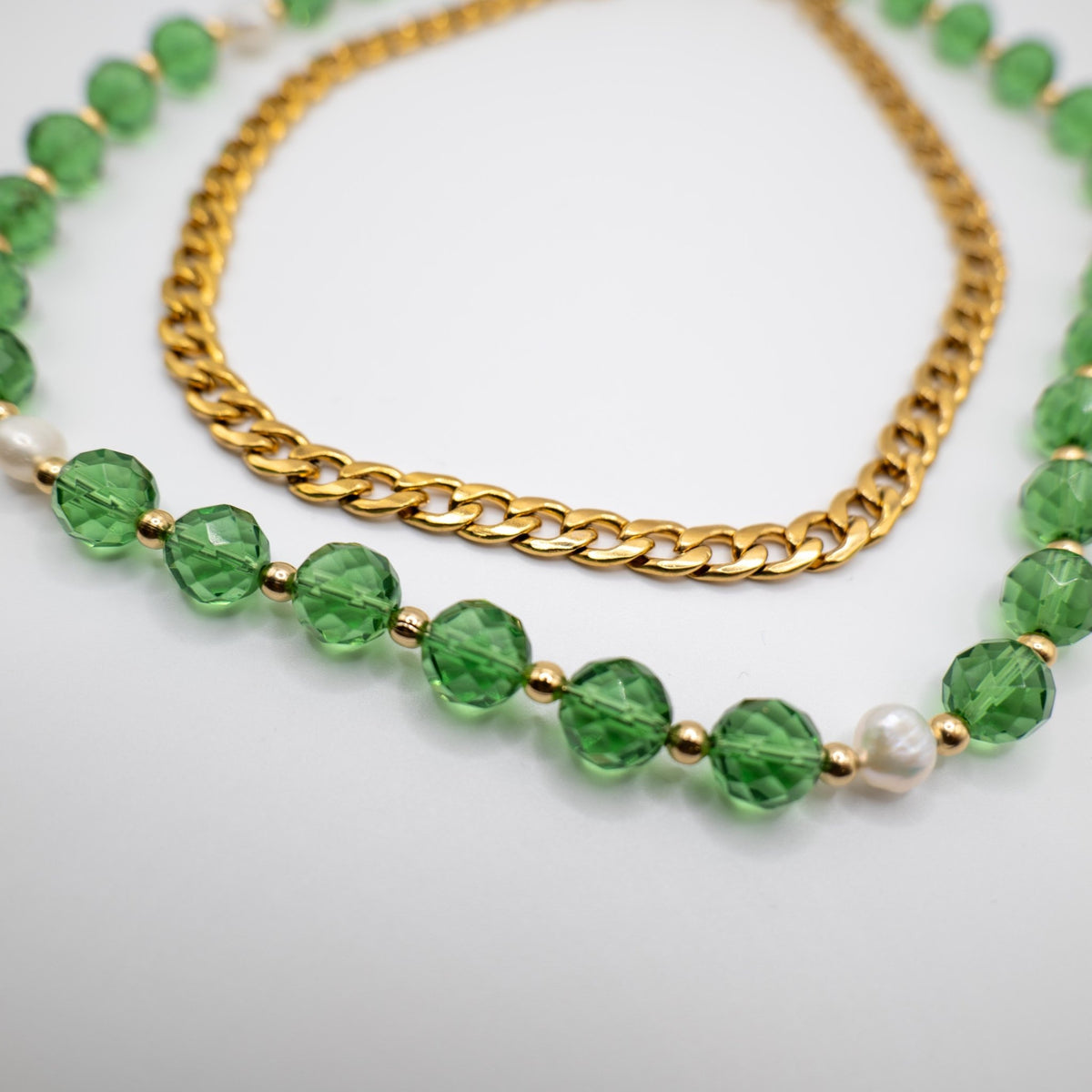 FUOCHI D&#39;ARTIFICIO - Collana catena e cristalli - OE!