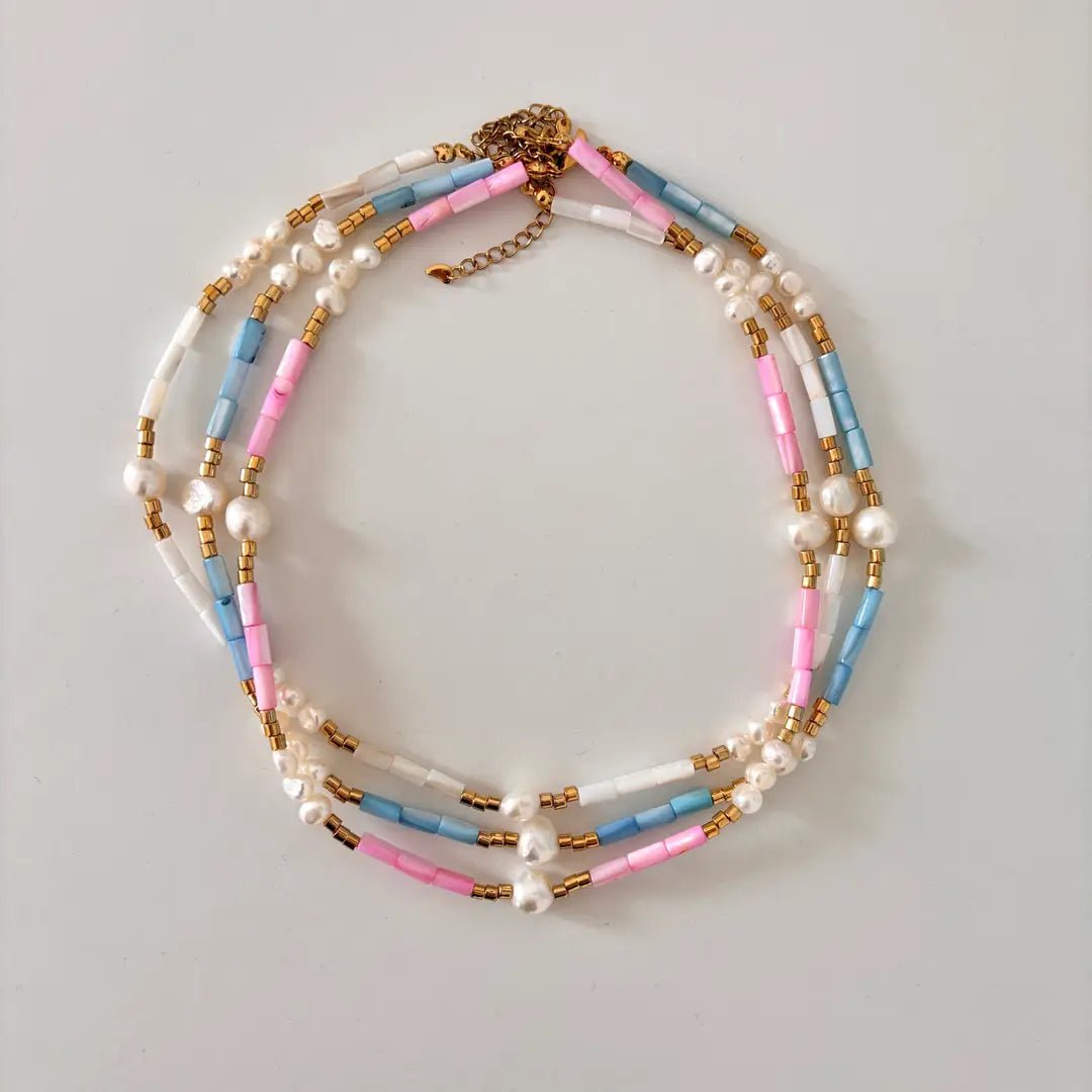 GIOIA – Collana colorata con perle d’acqua dolce - OE!