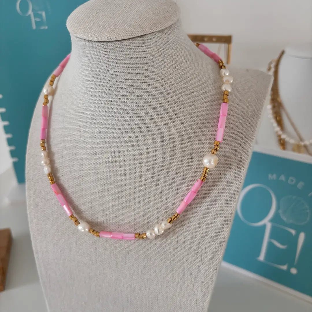 GIOIA – Collana colorata con perle d’acqua dolce - OE!