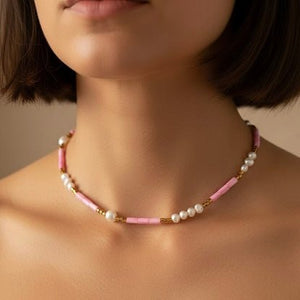 GIOIA – Collana colorata con perle d’acqua dolce - OE!