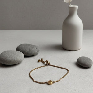 Glamline bracciale Oro 18k - Gioiello Artigianale Made in Italy in Acciaio Inossidabile - OE!