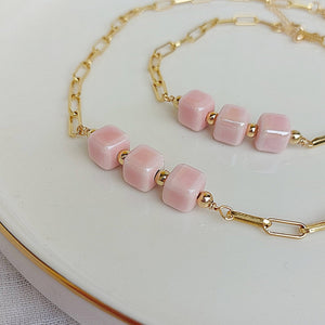 Granita - Collare/Choker con dadi in ceramica - OE!