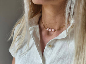 Granita - Collare/Choker con dadi in ceramica - OE!