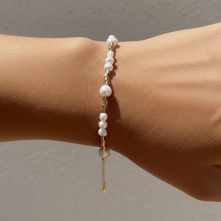 INCONTRO - Braccialetto con perle di fiume - OE!