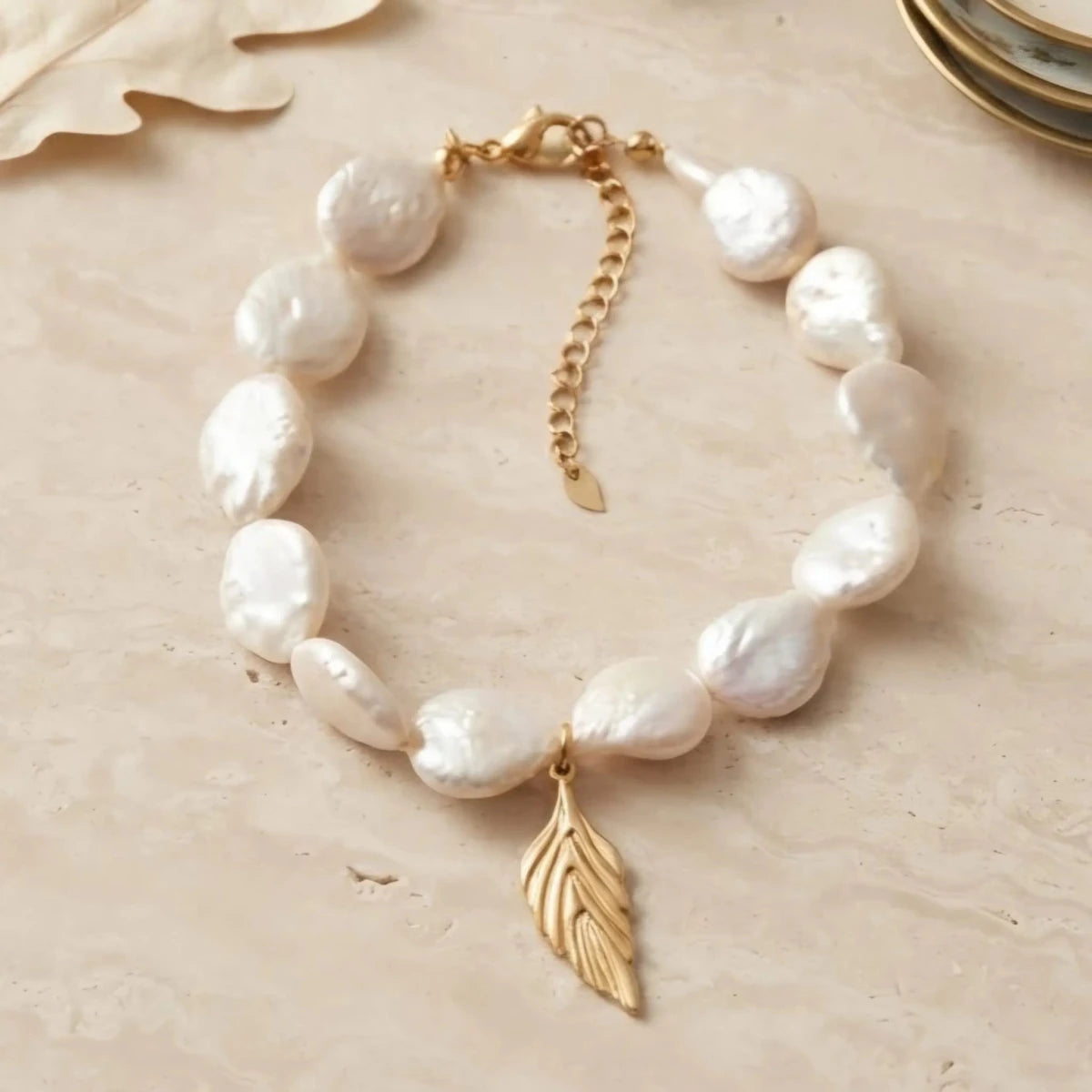 leaf-keshi-bracciale