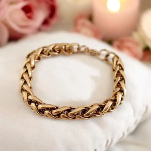LEGAMI – BRACCIALE A CATENA PIATTA PLACCATO ORO 18K - OE!