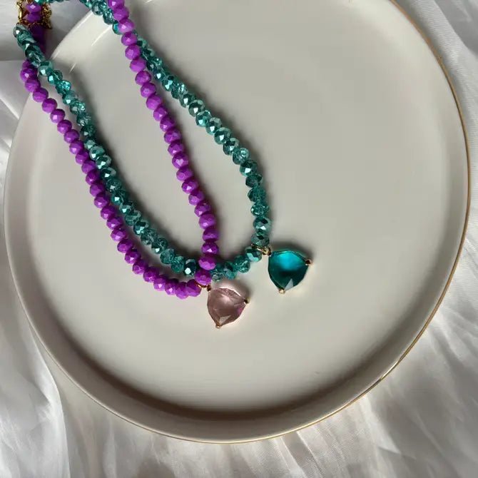 LUCE MATERNA - Collana in vetro cristallo - OE!