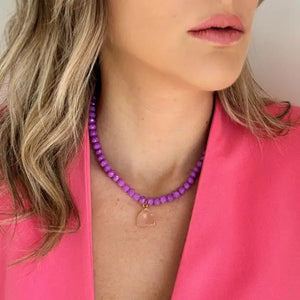 LUCE MATERNA - Collana in vetro cristallo - OE!