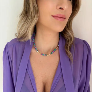 LUMINOSA - collana in cristalli colorati - OE!