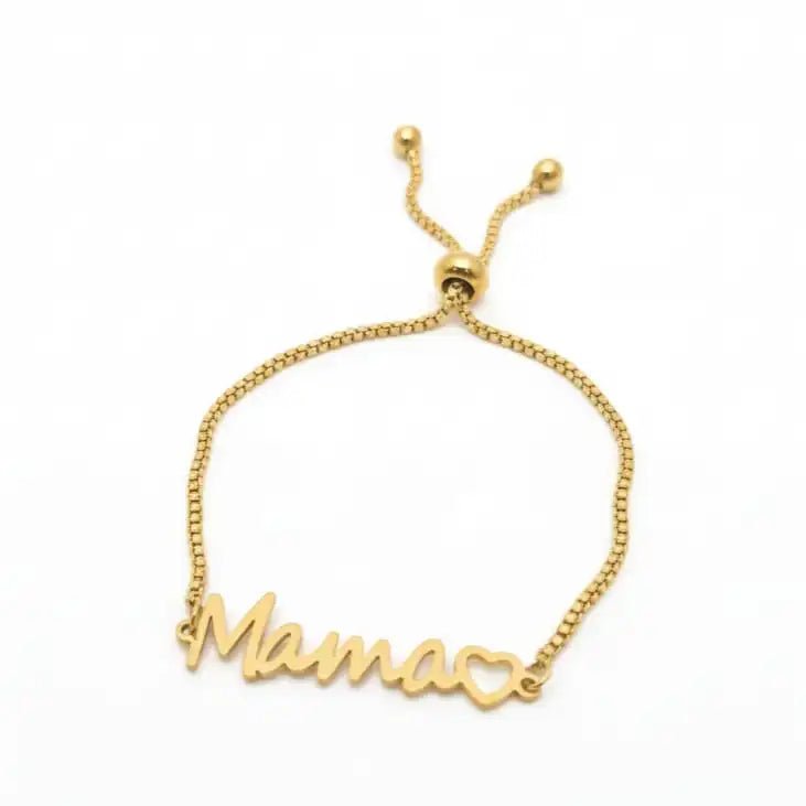 Mama bracciale artigianale placcato oro 18k made in Italy - OE!