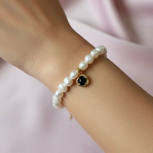 Midnight Pearl bracelet - bracciale - OE!