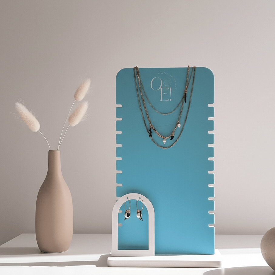 Mito partenopeo collana acciaio oro 18K charms neri e perla