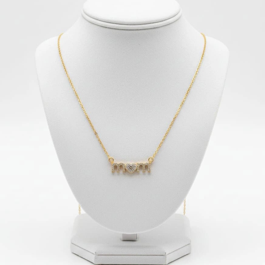 MUM collana artigianale placcata oro 18K made in Italy - OE!