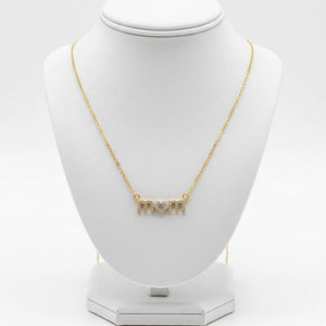MUM collana artigianale placcata oro 18K made in Italy - OE!