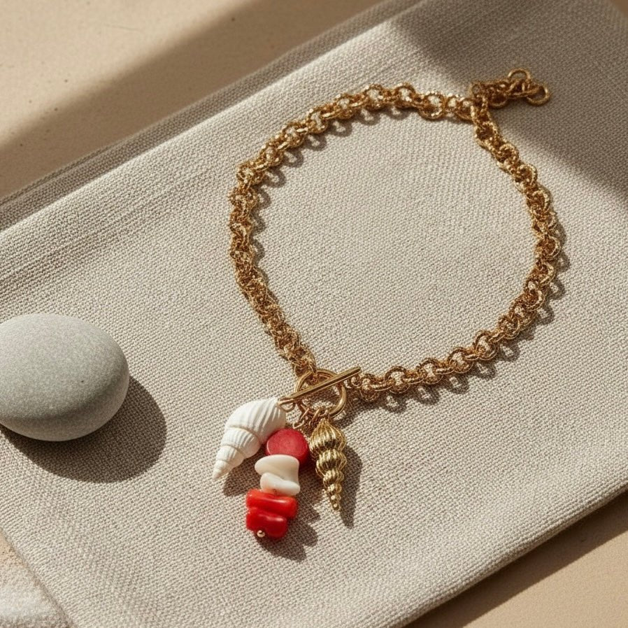 Oceans Bounty – Collana con Ciondoli Marini - OE!